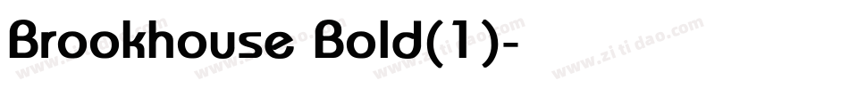 Brookhouse Bold(1)字体转换